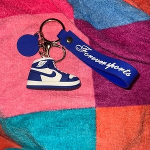 Blue Nike keychain NEW